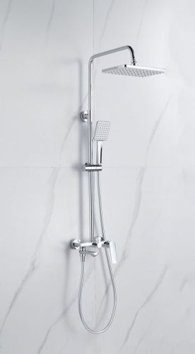 Душевая стойка Knotlor KN-62 настенная цвет хром - фото 4