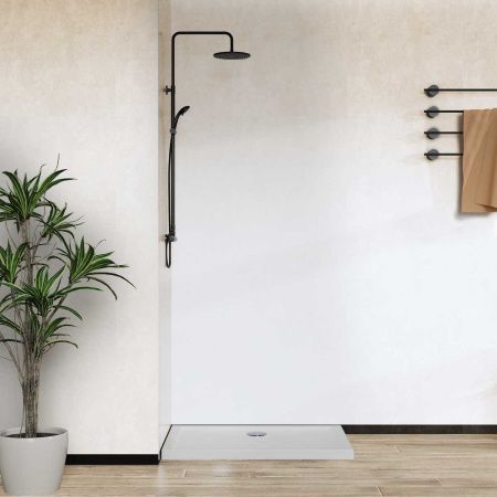 Душевой поддон акриловый Vincea H50 VST-5AR-8012 120х80 белый с каркасом