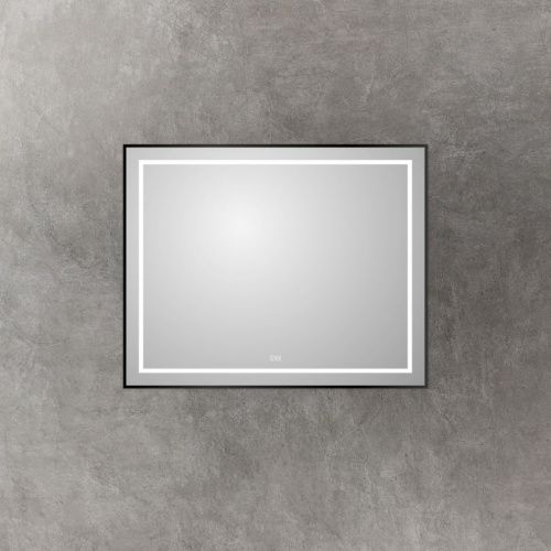 Зеркало с подсветкой BelBagno Kraft SPC-KRAFT-1000-800-LED-TCH-WARM-NERO 100х80 подвесное - фото 3