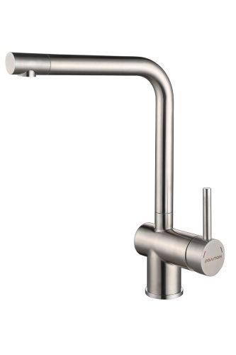 Смеситель для кухни Paulmark SPRING Sp212067-BS на мойку нержавеющая сталь