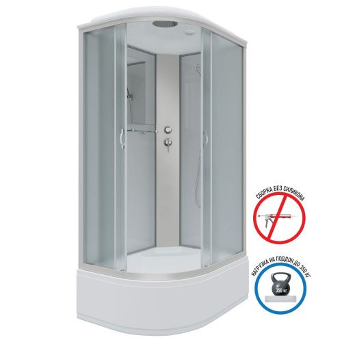 Душевая кабина Niagara Classic 23101424R 120х80 асимметричная с крышей ориентация правая - фото 2