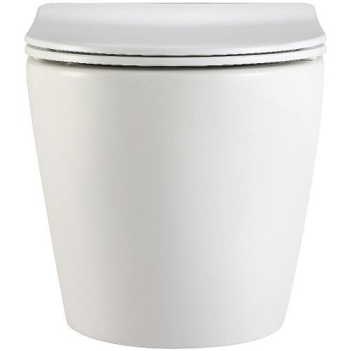 Унитаз подвесной Тритон Verso Щ0000057973 белый с сиденьем микролифт безободковый каскадный смыв - фото 3