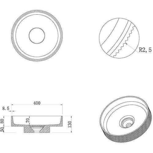 Раковина из искусственного камня Boheme Corian 801-R-MW 40х40 накладная цвет белый без отверстий под смеситель - фото 5