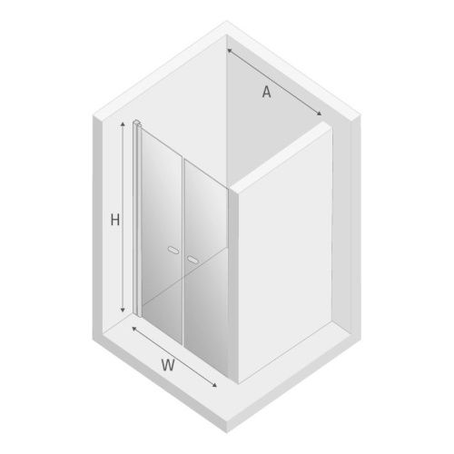 Душевая дверь New Trendy NEW SOLEO Copper brushed D-0495A 90х195 стекло прозрачное профиль медь - фото 2