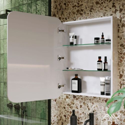 Зеркало-шкаф Alavann Lana ALV0279002 70х80 подвесной цвет белый - фото 2