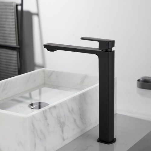 Смеситель для раковины Vincea Next VBF-1N2MB на столешницу черный - фото 2