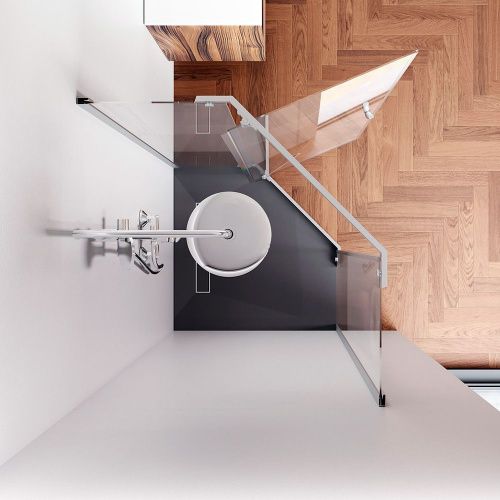 Душевой уголок Am.Pm Sunny W87G-405-9090-MT 90х90 стекло прозрачное профиль хром без поддона - фото 4