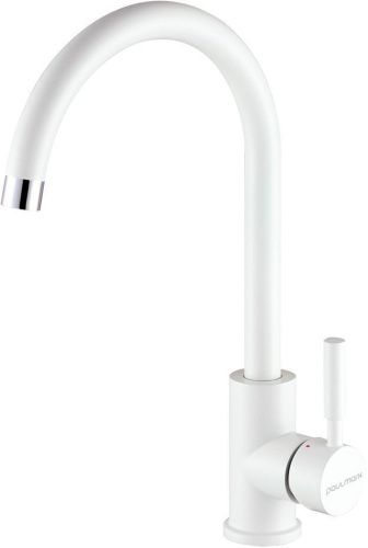 Смеситель для кухни Paulmark HOLSTEIN Ho212063-WH на мойку белый