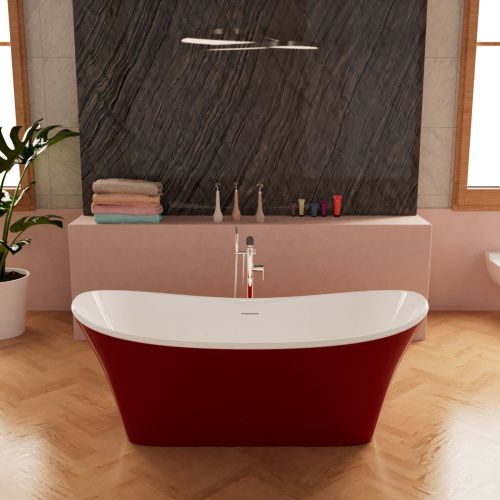 Ванна акриловая Frank 125121 170х75 отдельностоящая овальная с ножками - фото 5