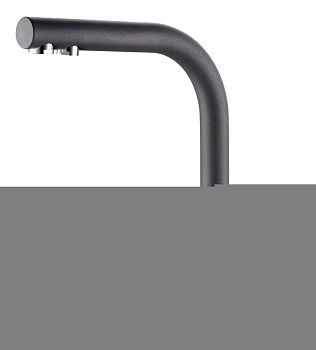 Смеситель для кухни Paulmark ESSEN Es213011-GRM на мойку хром/серый