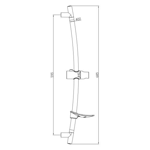 Душевая штанга LeMark LM8064C цвет хром - фото 2