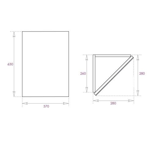 Зеркало-шкаф Onika Мини 303002 40х60 подвесной цвет белый/коричневый - фото 3