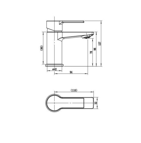 Смеситель Rush Madeira MA3245-11 на раковину хром - фото 2