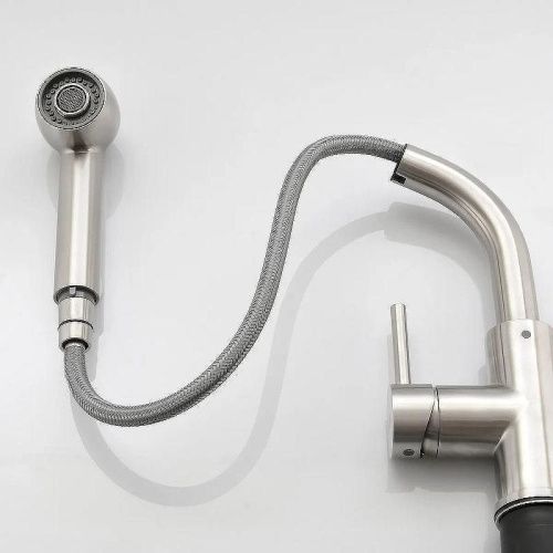 Смеситель для кухни Haiba HB70304-2 на мойку нержавеющая сталь - фото 3