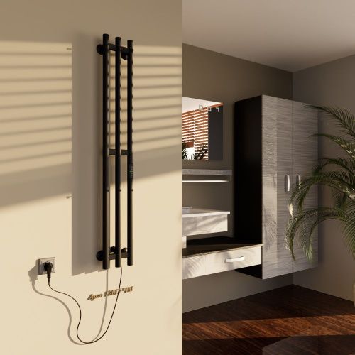 Полотенцесушитель электрический Altasan Арго Арго12017ЧМ 15х120 черный - фото 3