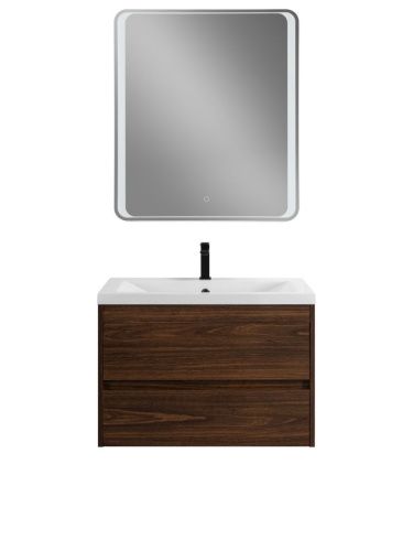 Тумба под раковину Art&Max Family-M Family-M-750-2C-SO-BO 70х50 подвесная цвет коричневый - фото 2