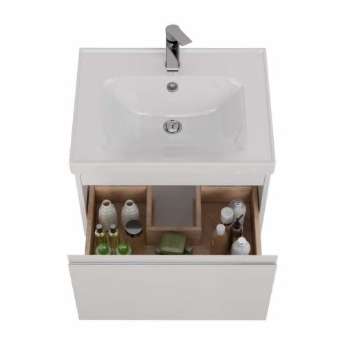 Тумба под раковину LeMark Veon Mini LM02VM60T 60х40 подвесная цвет белый - фото 3