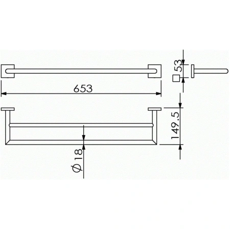Полотенцедержатель Langberger LEDRO 11802A