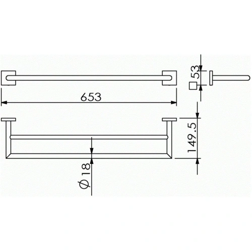 Полотенцедержатель Langberger LEDRO 11802A - фото 2