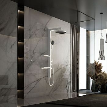 Душевая стойка Vincea Inspire VSFS-3I11W настенная цвет белый