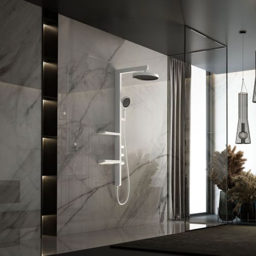 Душевая стойка Vincea Inspire VSFS-3I11W настенная цвет белый