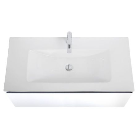 Тумба под раковину Art&Max Latina AM-Latina-1000-1C-SO-BM 100х50 подвесная цвет белый