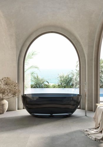 Ванна из полиэфирной смолы Abber Kristall AT9701Onyx 165х80 отдельностоящая овальная - фото 5