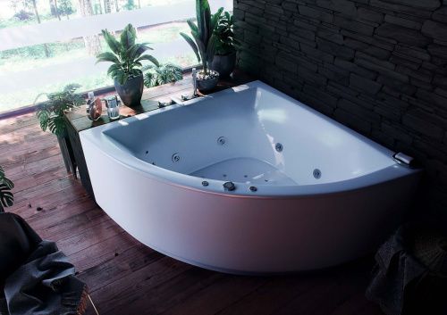 Ванна акриловая Aquatek Юпитер UPT150-0000026 150х150 угловая угловая с каркасом без ручек - фото 3