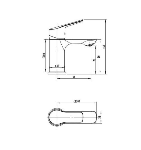 Смеситель Rush Samui SA0930-11 на раковину хром - фото 2