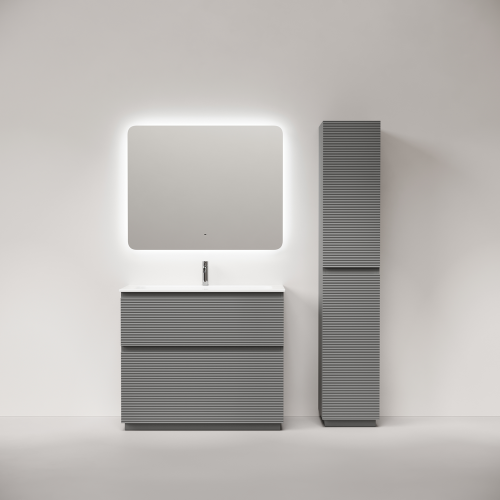 Тумба под раковину Sancos FOLK Floor FL100FES 100х40 напольная цвет серый - фото 5