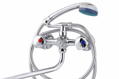 Cмеситель для ванны и душа TSARSBERG TSB-120-41 настенный хром - фото 2