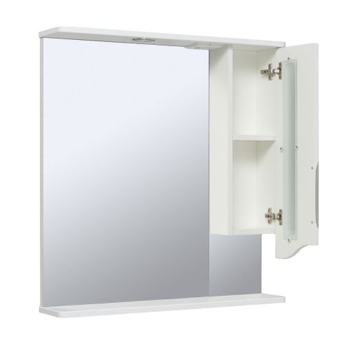 Зеркало-шкаф Runo ТОЛЕДО 00000001040 70х80 подвесной цвет белый - фото 2