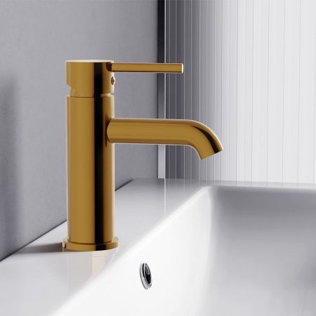 Смеситель Damixa Scandinavian Pure 360210600 на раковину золото