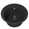 Кухонная мойка Uperwood Quartz Premium UPD-01 3910202103 50х50 цвет черный поверхность матовая