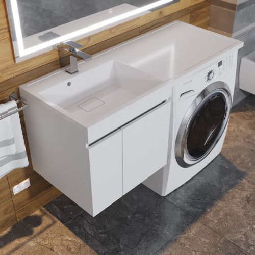 Тумба с раковиной Uperwood Magenta 51930205151 120х50 цвет белый - фото 2