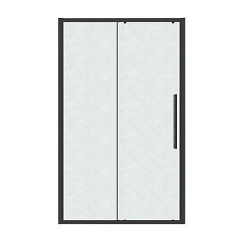 Душевая дверь Grossman Cosmo 100.K33.02.110.21.02 110х195 стекло текстурное профиль черный