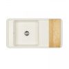 Кухонная мойка Aquaton Беллис 1A725132BS240 95х50 цвет белый