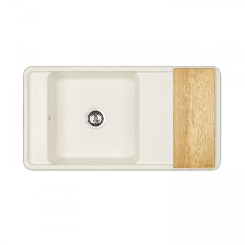 Кухонная мойка Aquaton Беллис 1A725132BS240 95х50 цвет белый - фото 4