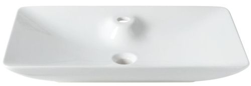 Раковина керамическая Allen Brau Fantasy 4.11017.20 60х40 накладная цвет белый 1 отверстие под смеситель - фото 2