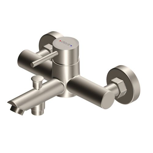 Смеситель для ванны и душа Dorff Logic NEW D3010000SS настенный нержавеющая сталь - фото 2