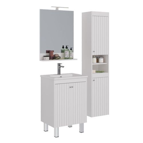 Шкаф-пенал LeMark Romance LM07R35P 40х170 напольный цвет белый - фото 5