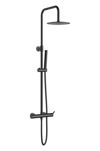 Душевая стойка AQG Urban 21URR25URD05 настенная цвет черный