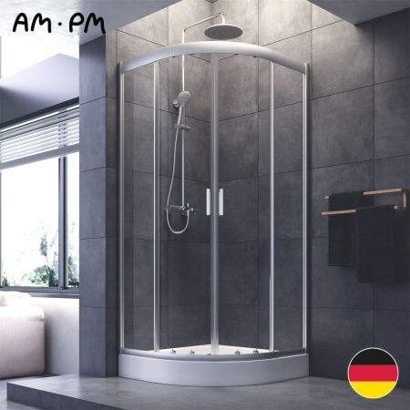 Душевой уголок Am.Pm Gem W90G-401-090WT 90х90 стекло прозрачное профиль хром без поддона