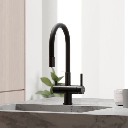 Смеситель для кухни Sancos Lucia SC4004MB на мойку черный - фото 2