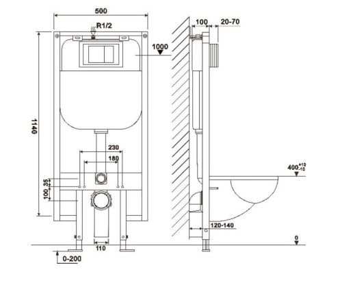 Инсталляция для унитаза Cerutti SPA CR557 - фото 2