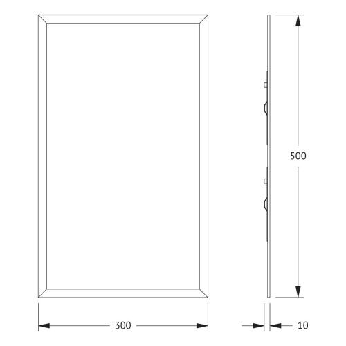 Зеркало Evoform Comfort BY 0904 30х50 подвесное - фото 2