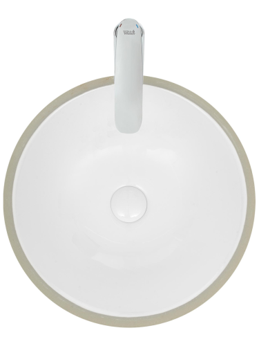 Раковина из сантехнического фаянса WeltWasser WW SK 10000004602 40 см встраиваемая цвет белый 1 отверстие под смеситель - фото 4