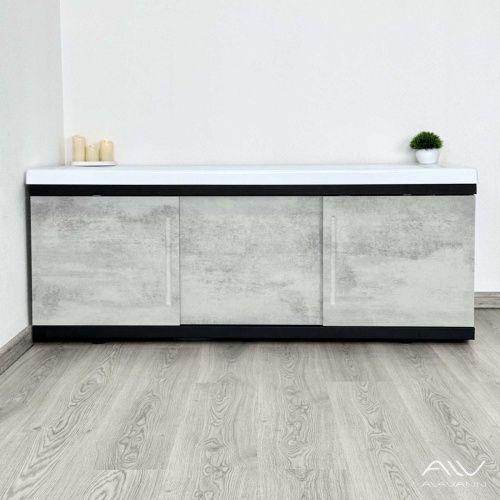 Экран под ванну Alavann Alt 170 см ALV1203003 фронтальный МДФ раздвижной серый - фото 5