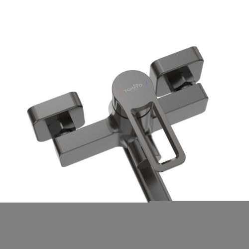 Смеситель для ванны Tokito KOBE TOK-KOB-1015 настенный вороненая сталь - фото 3