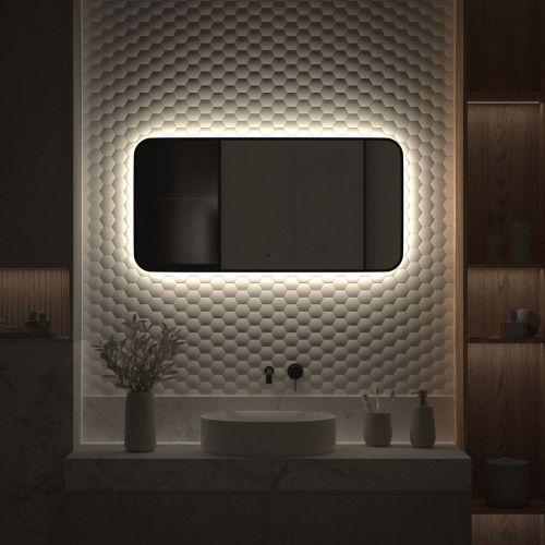 Зеркало с подсветкой Defesto AURA DF 2965RH 100х50 подвесное - фото 5